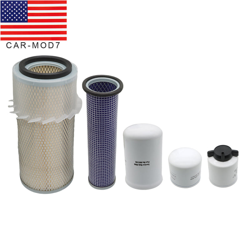 DURAFORCE Filter Kit Oil Fuel Diesel Air Inner For Bobcat 763 T140 T180 T190 Skid Steer