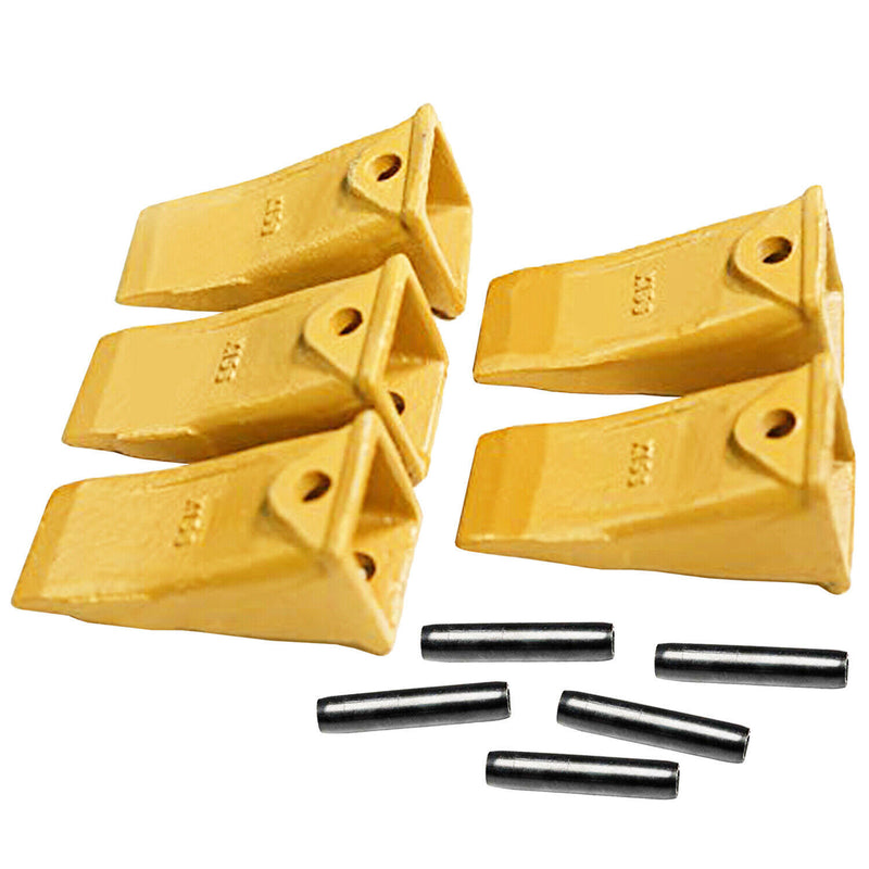 DURAFORCE X156 X156S Dirt Teeth Bucket Teeth/Tooth with P156 Roll Pins 5 Pack