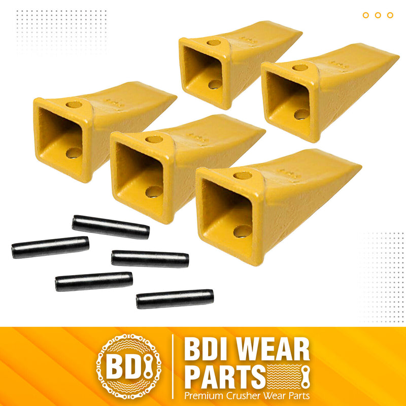 DURAFORCE X156 X156S Dirt Teeth Bucket Teeth/Tooth with P156 Roll Pins 5 Pack
