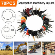 DURAFORCE 70 Master Keys Set Heavy Equipment Ignition Keys Fits Many Models HOT