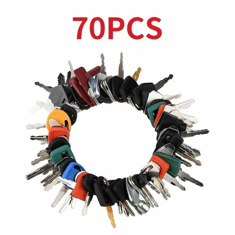 DURAFORCE 70 Master Keys Set Heavy Equipment Ignition Keys Fits Many Models HOT