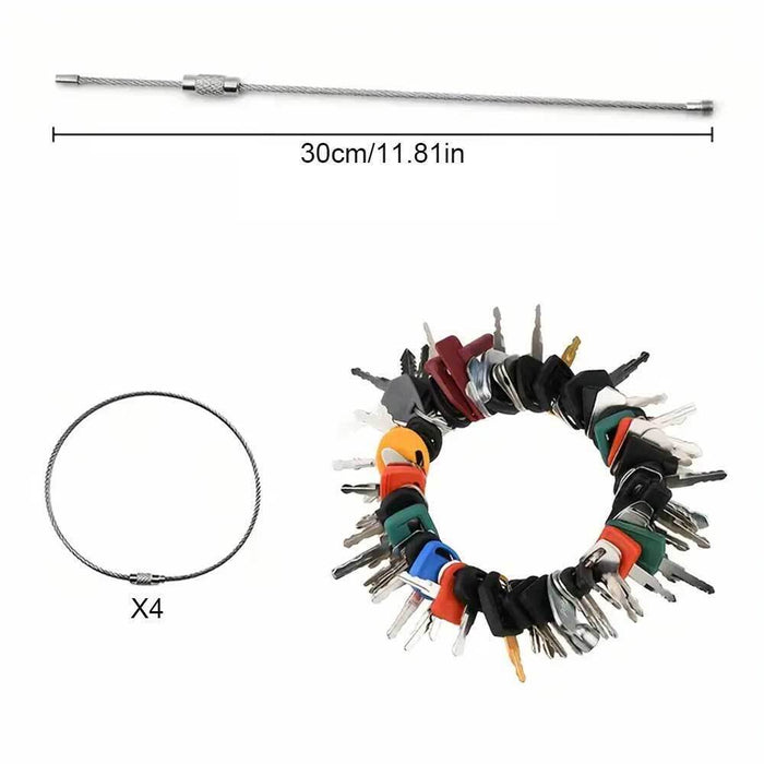 DURAFORCE 70 Master Keys Set Heavy Equipment Ignition Keys Fits Many Models HOT