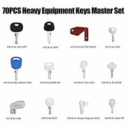 DURAFORCE 70 Master Keys Set Heavy Equipment Ignition Keys Fits Many Models HOT