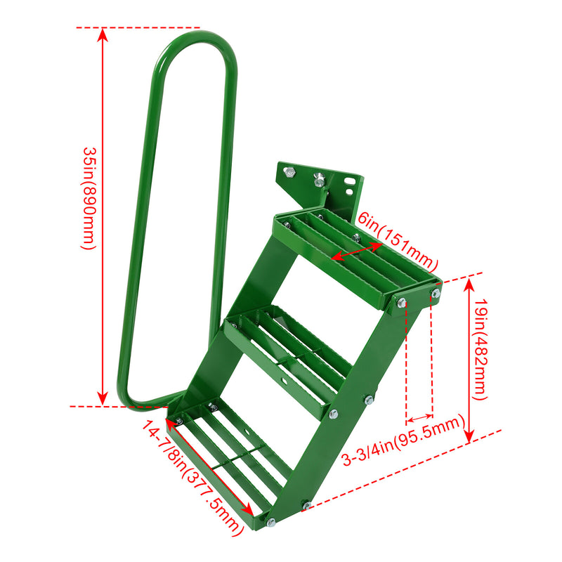 DURAFORCE Left Hand Stair Step Kit For John Deere 4050 4240 4430 4630 4440 LH Handrail