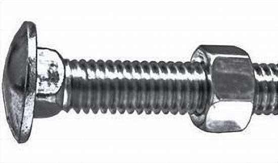 DURAFORCE Quantity (5) 7/16" x 1-1/2" Grade 5 Carriage Bolt & Nuts Haybine Guard Bolts