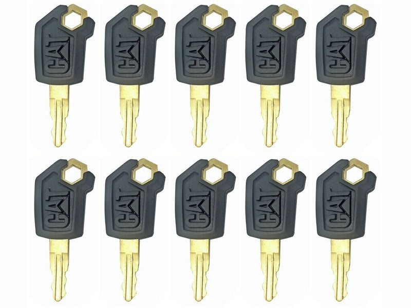 DURAFORCE (10) Keys For CAT Key Caterpillar 5P8500 Heavy Equipment Ignition Key