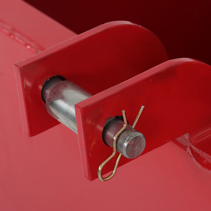 DURAFORCE Ballast Box 3 Point CAT 1 Tractor Attachment Hitch W/ 2'' Quick Hitch Receiver