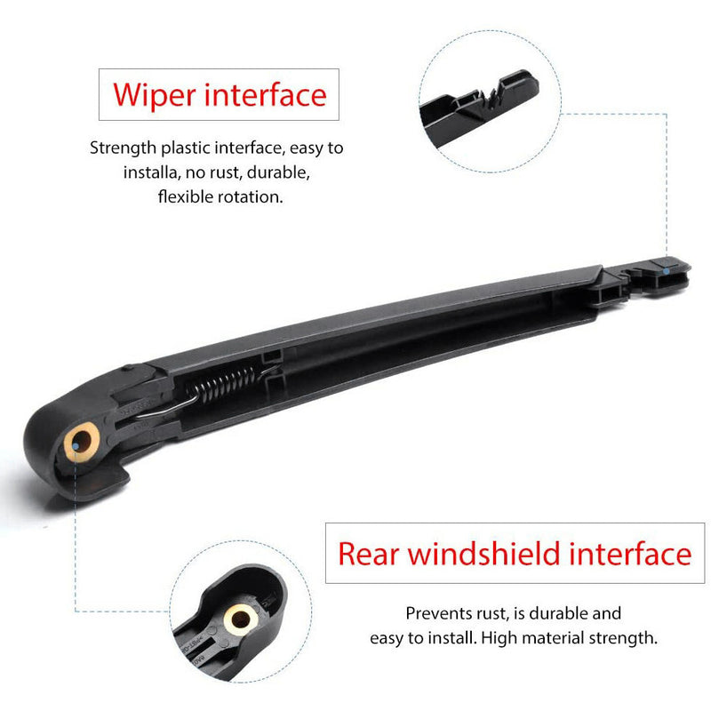 DURAFORCE Rear Windshield Wiper Arm Set - Back Windshield Wiper Arm Blade Set for 3728