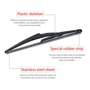 DURAFORCE Rear Windshield Wiper Arm Set - Back Windshield Wiper Arm Blade Set for 3728