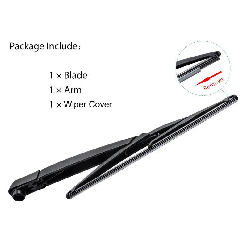 DURAFORCE Rear Windshield Wiper Arm Set - Back Windshield Wiper Arm Blade Set for 3728