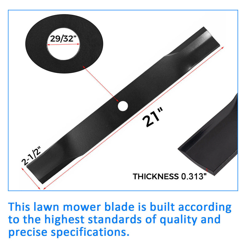 DURAFORCE FOR JOHN DEERE MOWER BLADES 60" CUT #M128485 #M133381 #TCU15881 737 757 777 797