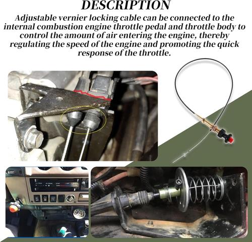 DURAFORCE 6FT BUYERS HEAVY DUTY VERNIER LOCKING THROTTLE CABLE For VCGTX06 TRUCK EQUIPMENT