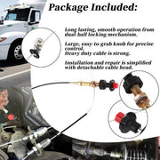 DURAFORCE 6FT BUYERS HEAVY DUTY VERNIER LOCKING THROTTLE CABLE For VCGTX06 TRUCK EQUIPMENT