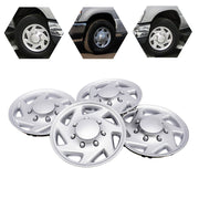 DURAFORCE 4 NEW For 99-18 Ford Econoline E250 E350 E450 Hubcap Silver Van Full Wheel Cover