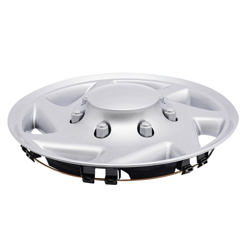 DURAFORCE 4 NEW For 99-18 Ford Econoline E250 E350 E450 Hubcap Silver Van Full Wheel Cover