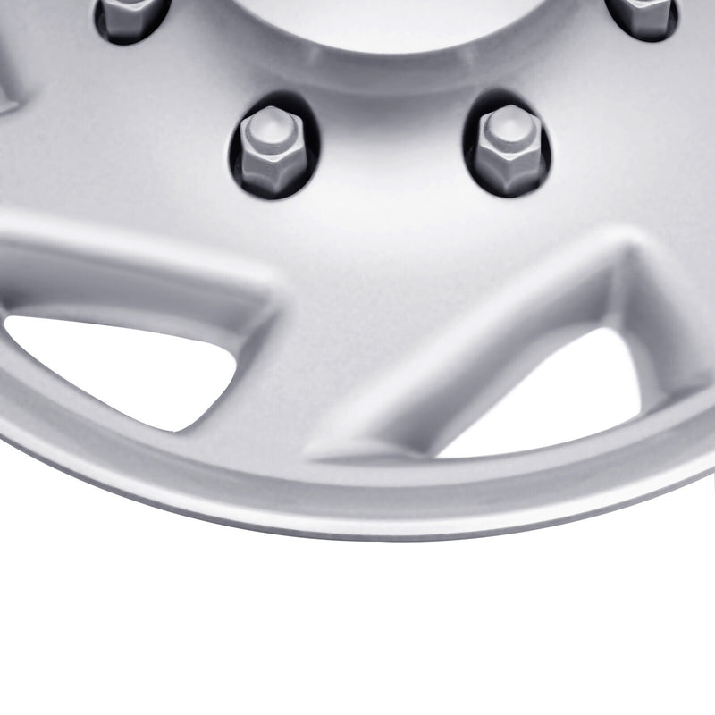 DURAFORCE 4 NEW For 99-18 Ford Econoline E250 E350 E450 Hubcap Silver Van Full Wheel Cover