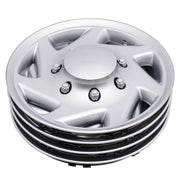 DURAFORCE 4 NEW For 99-18 Ford Econoline E250 E350 E450 Hubcap Silver Van Full Wheel Cover
