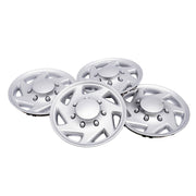 DURAFORCE 4 NEW For 99-18 Ford Econoline E250 E350 E450 Hubcap Silver Van Full Wheel Cover