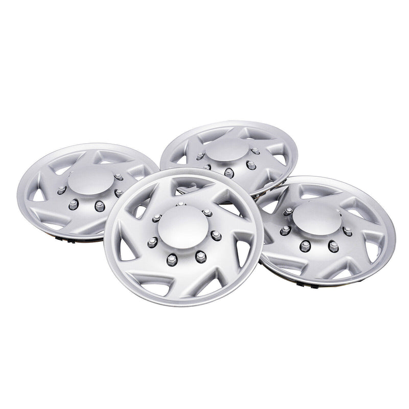 DURAFORCE 4 NEW For 99-18 Ford Econoline E250 E350 E450 Hubcap Silver Van Full Wheel Cover