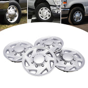 DURAFORCE 4 NEW For 99-18 Ford Econoline E250 E350 E450 Hubcap Silver Van Full Wheel Cover