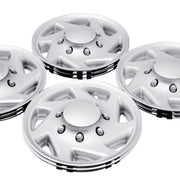 DURAFORCE 4 NEW For 99-18 Ford Econoline E250 E350 E450 Hubcap Silver Van Full Wheel Cover