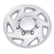 DURAFORCE 4 NEW For 99-18 Ford Econoline E250 E350 E450 Hubcap Silver Van Full Wheel Cover
