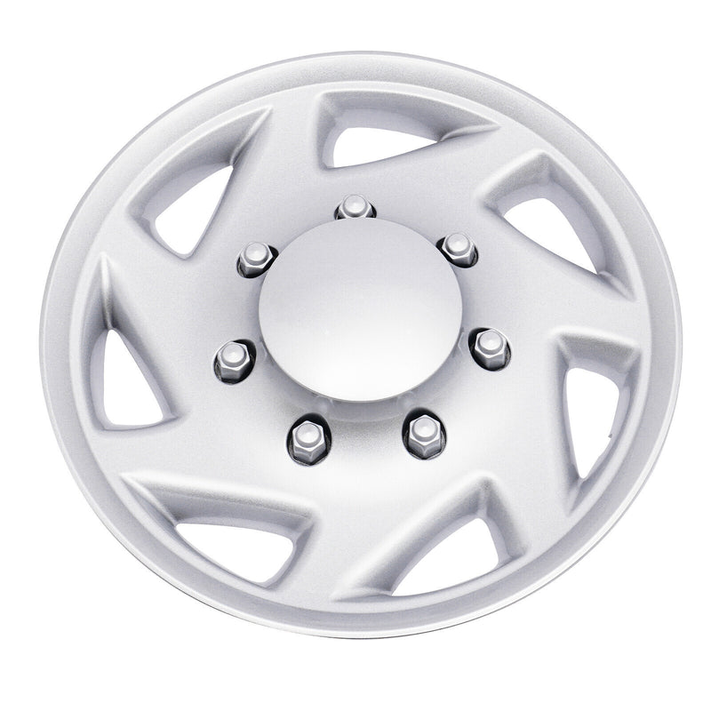 DURAFORCE 4 NEW For 99-18 Ford Econoline E250 E350 E450 Hubcap Silver Van Full Wheel Cover