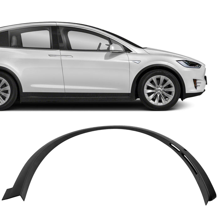 DURAFORCE Front Right Fender Flare Fit For 2016-2021 Tesla Model X Wheel Well Arch Molding