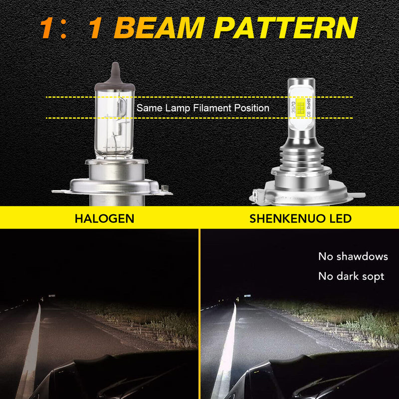 DURAFORCE Super bright LED headlight bulbs for Can-Am Outlander L MAX 570 2016 710000871 2PCS
