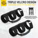 DURAFORCE 2 Pack Grab Handle Set Compatible with Jeep Wrangler TJ YJ JK, Easy-to-Fit Black