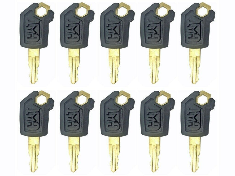 DURAFORCE (10) Keys For CAT Caterpillar Heavy Equipment Ignition Key 5P8500