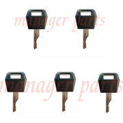 DURAFORCE 5Pcs Keys For Case IH Ignition Keys Tractor Skid Steer Digger Excavator Dozer