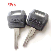 DURAFORCE 5Pcs Keys For Case IH Ignition Keys Tractor Skid Steer Digger Excavator Dozer