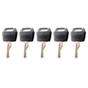 DURAFORCE 5Pcs Keys For Case IH Ignition Keys Tractor Skid Steer Digger Excavator Dozer