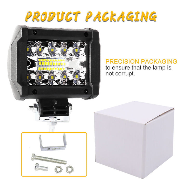 DURAFORCE 12V 4inch 60W LED Work Light Headlights fit John Deere Case New Holland Tractor