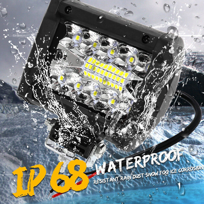 DURAFORCE 12V 4inch 60W LED Work Light Headlights fit John Deere Case New Holland Tractor