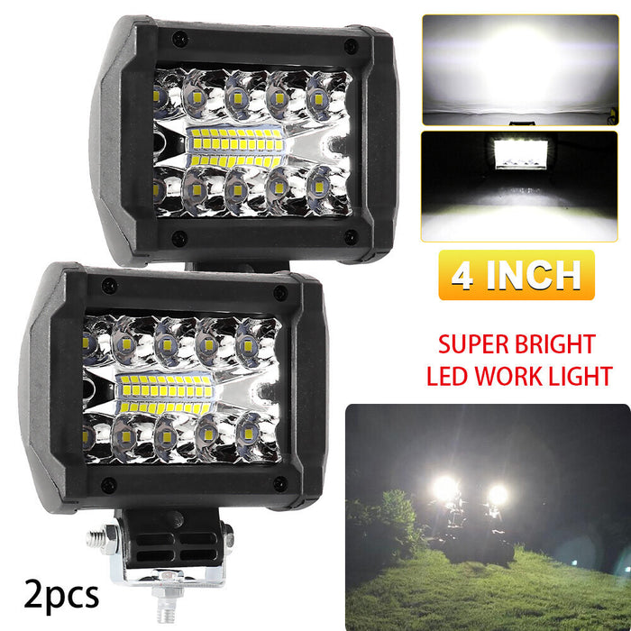 DURAFORCE 12V 4inch 60W LED Work Light Headlights fit John Deere Case New Holland Tractor