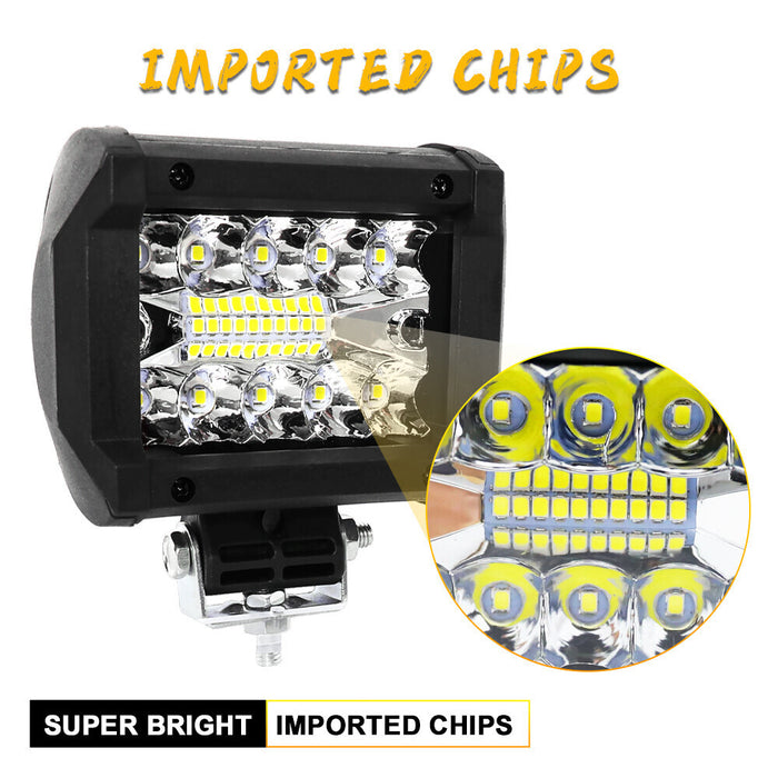 DURAFORCE 12V 4inch 60W LED Work Light Headlights fit John Deere Case New Holland Tractor