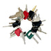 DURAFORCE 24X Heavy Equipment Keys Set Case CAT Komatsu JCB Kubota Bobcat Volvo Doosan JLG