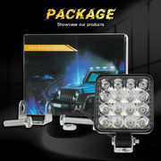 DURAFORCE Fit John Deere Case New Holland Tractor 4inch 40W LED Work Light Headlights 12V