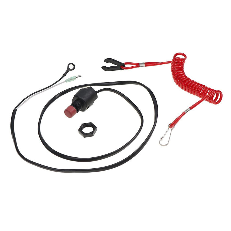 DURAFORCE Kill Stop Switch Safety Lanyard 6E9-82575-09 for Yamaha Outboard 15HP 25HP 30HP