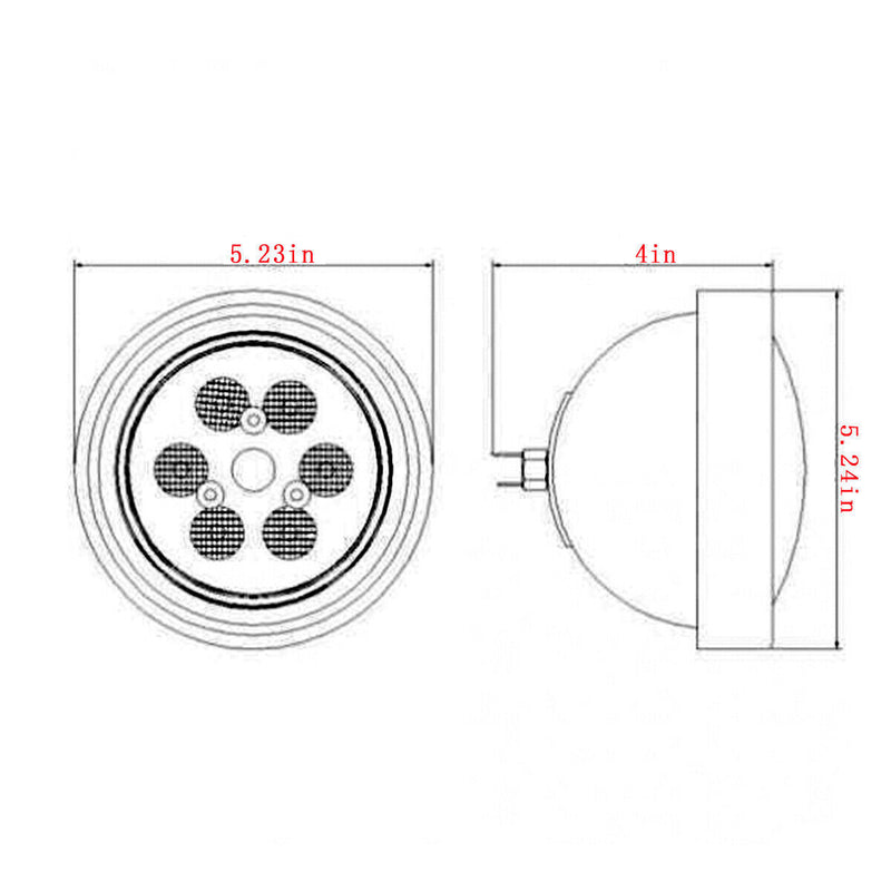 DURAFORCE Par36 30W LED Work Light Headlight Flood For Case IH John Deere International