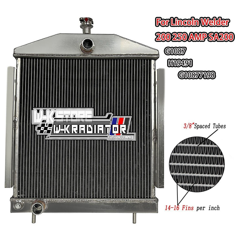 DURAFORCE Radiator for Lincoln Welder 200/250 AMP SA200 SA250 H19491 G1087 Full Aluminum