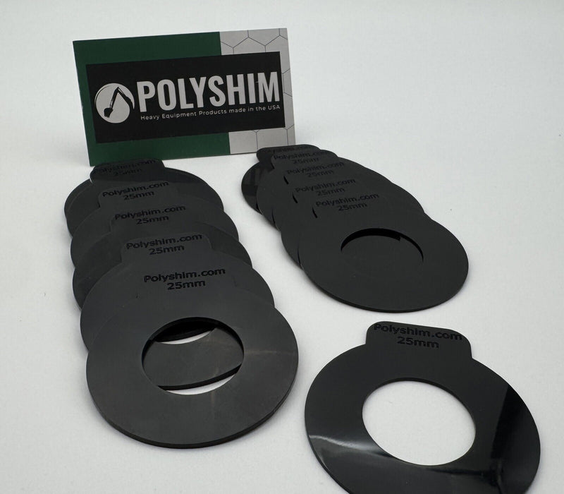 DURAFORCE Polyshim Bucket Pin Shim Kit 25mm for Micro Excavator And Skid Steer