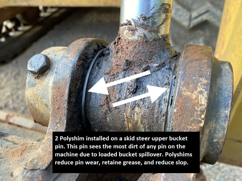 DURAFORCE Polyshim Bucket Pin Shim Kit 25mm for Micro Excavator And Skid Steer