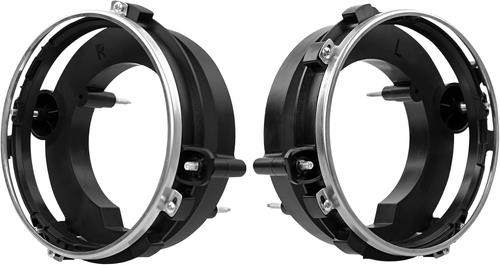 DURAFORCE Front Left & Right Side Headlight Bulb Brackets Buckets For 97-06 Jeep Wrangler