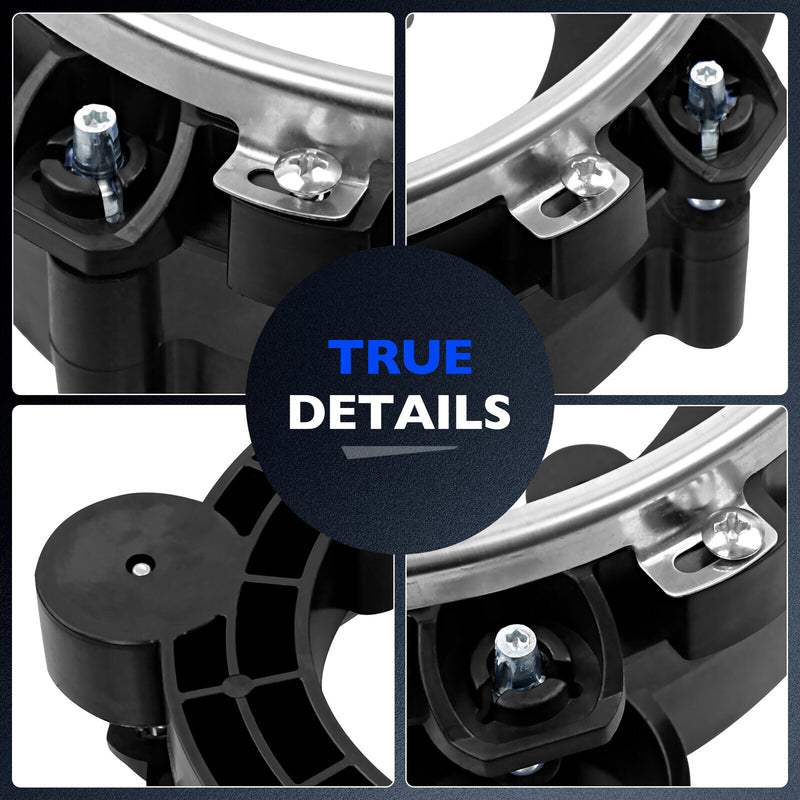 DURAFORCE Front Left & Right Side Headlight Bulb Brackets Buckets For 97-06 Jeep Wrangler