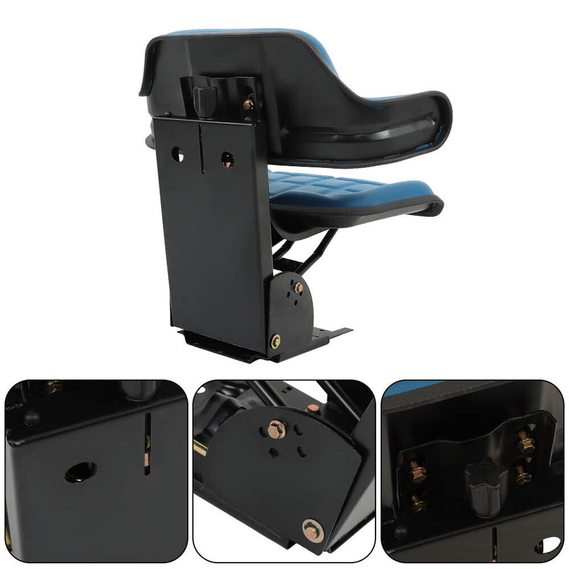 DURAFORCE Universal Tractor Suspension Seat Blue For Ford Holland 4000 4100 4110 4600 5600