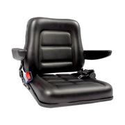 DURAFORCE Tractor Forklift Seat Excavator Universal Adjustable Backrest Armrest Safty Belt