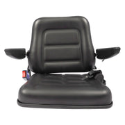 DURAFORCE Tractor Forklift Seat Excavator Universal Adjustable Backrest Armrest Safty Belt